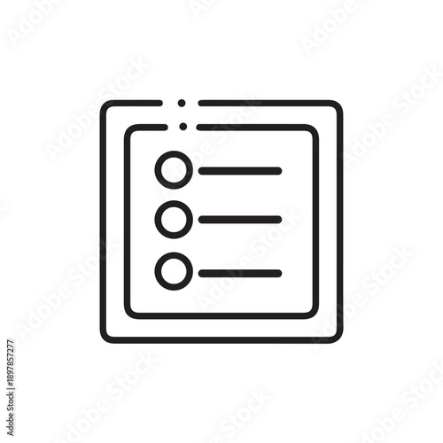 index icon from signs outline collection. Thin line index icon isolated on white background.
