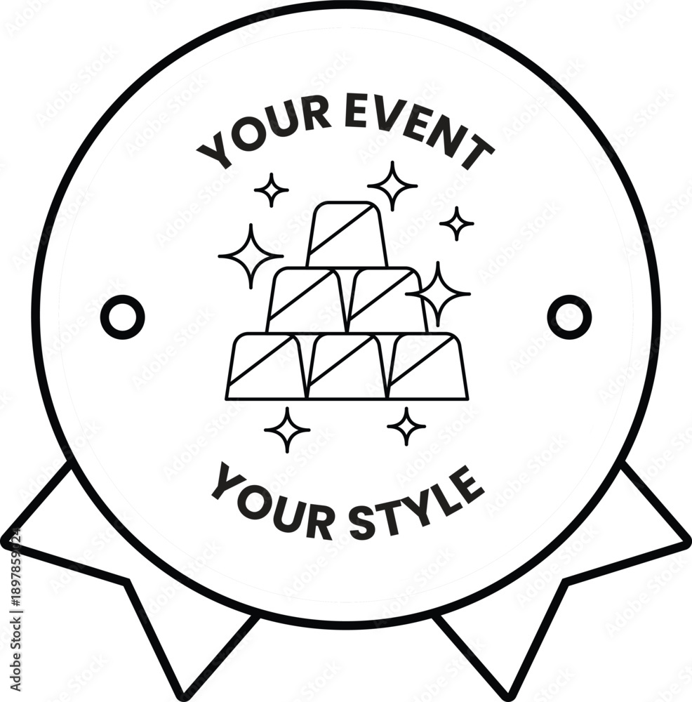 Fototapeta premium A gold and silver certificate with a gold and silver pyramid on it