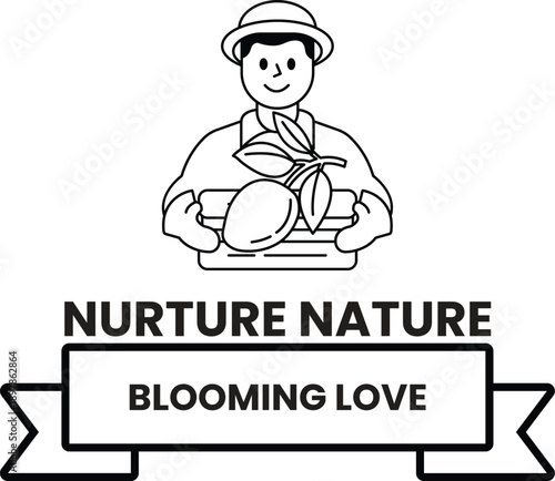 A man is holding a bunch of fruit in his hands