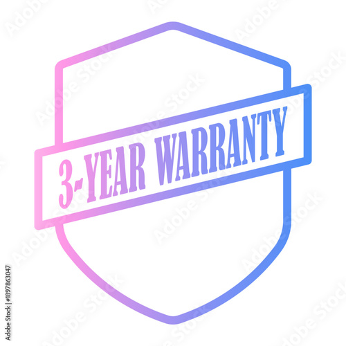 guarantee Line Gradient Icon