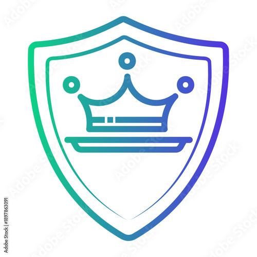 guarantee Line Gradient Icon