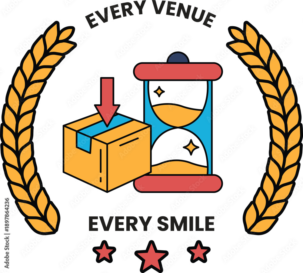 Fototapeta premium A box is shown with a clock on top of it