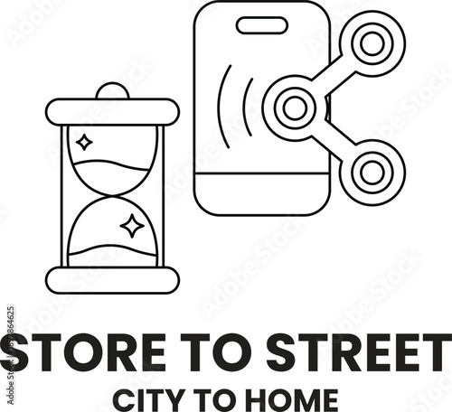 Store to street is a logo for a company that sells items for the city to home