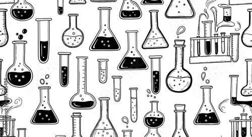 Laboratory Glassware Collection, Illustration, Creative Environment, Abstract Viewpoint