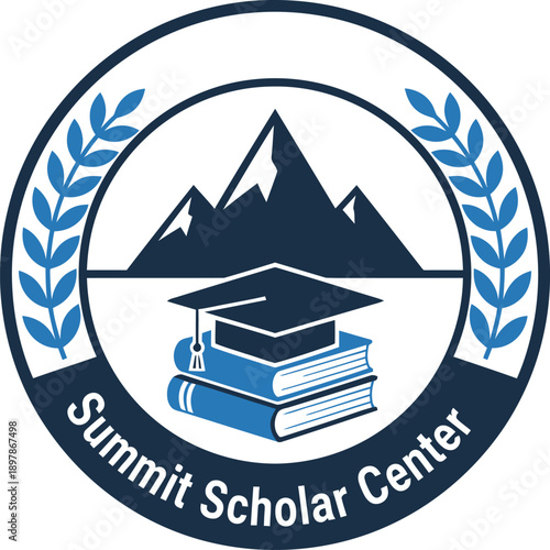 Minimalist Graphic Design Logo Professional Inspirational Academic Education Crest Emblem Vector Illustration 