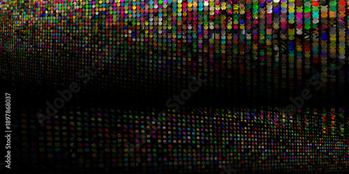 Abstract blurred circle lights panel background. Holiday decorations. Pattern for design.