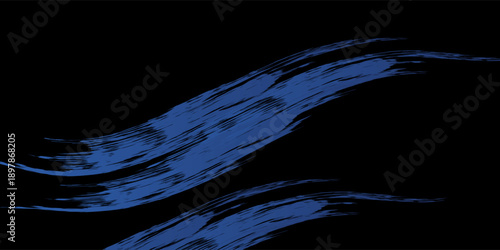 sports background, banner design in blue and black with pointed shapes and empty space. brush stroke modern grunge.vector illustration.