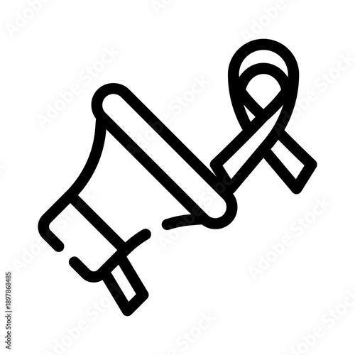 awareness campaign line icon