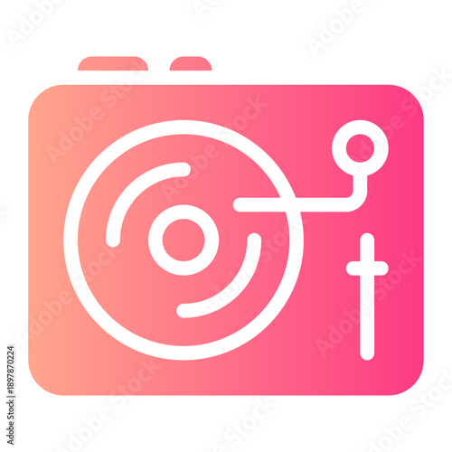 turntable gradient icon