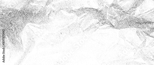 Stippled grunge craft paper background. Gritty grain noise powder wallpaper. Distressed kraft particle overlay. Rough abstract dotted texture. Vector scattered tiny speckles, specks or flecks surface