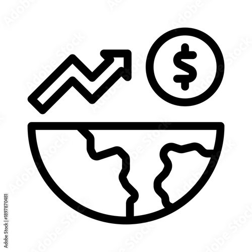 inflation line icon