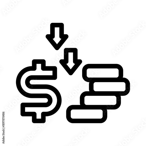 inflation line icon