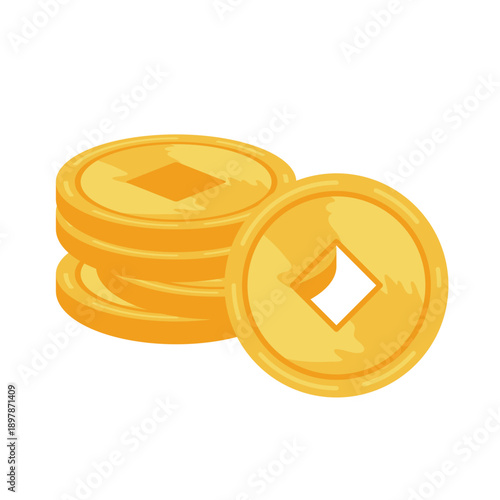 Gold chinesse coin