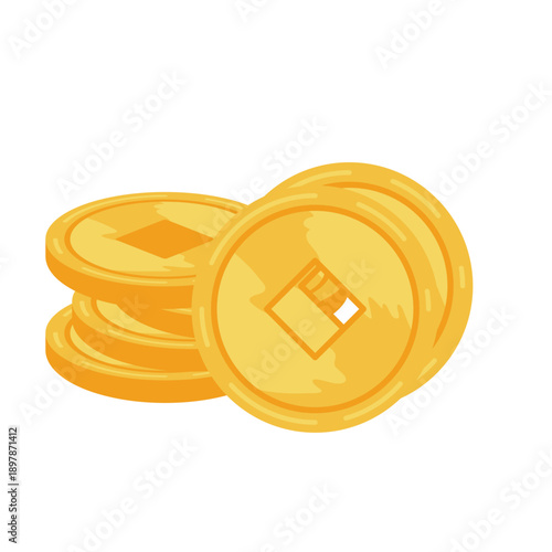 Gold chinesse coin