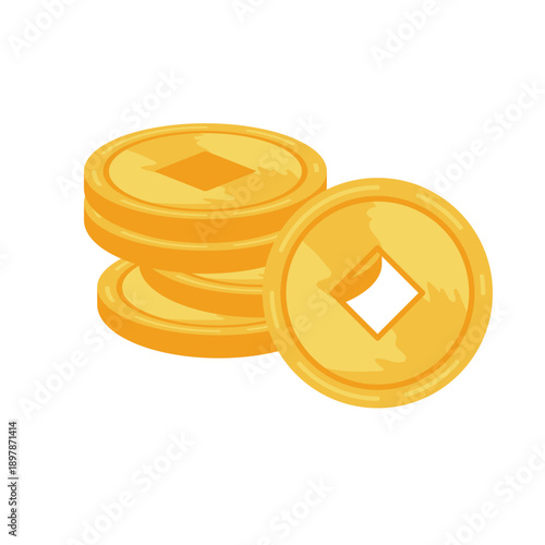 Gold chinesse coin