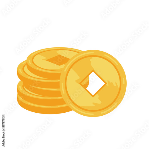 Gold chinesse coin