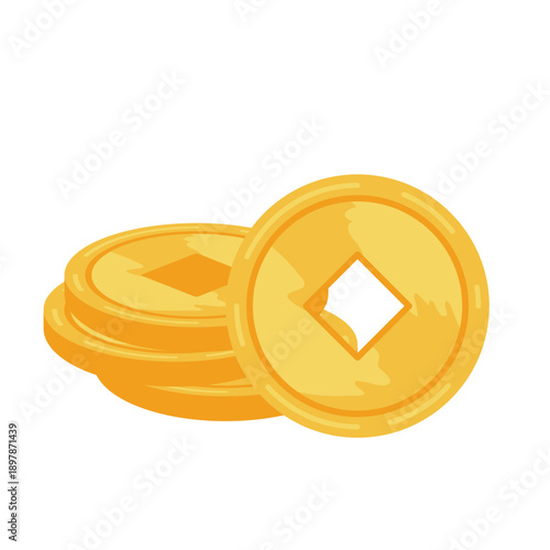 Gold chinesse coin