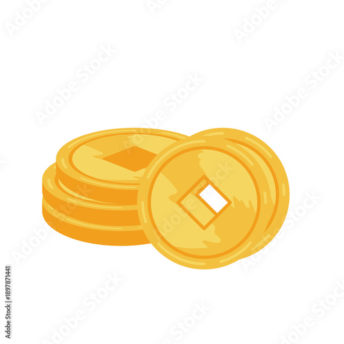 Gold chinesse coin