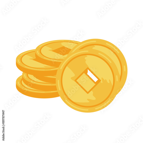 Gold chinesse coin