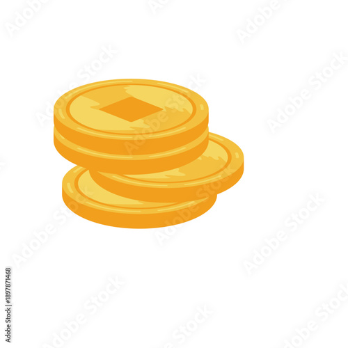 Gold chinesse coin