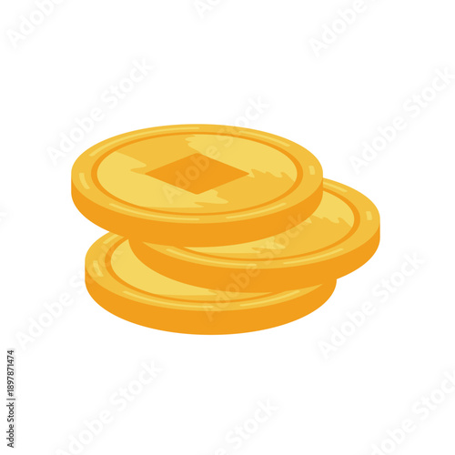 Gold chinesse coin