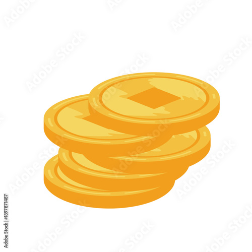 Gold chinesse coin