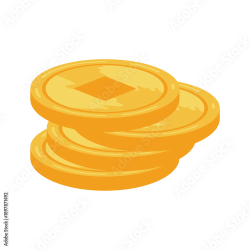 Gold chinesse coin