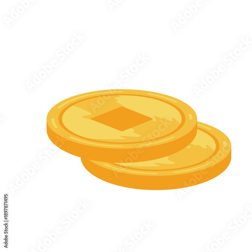 Gold chinesse coin