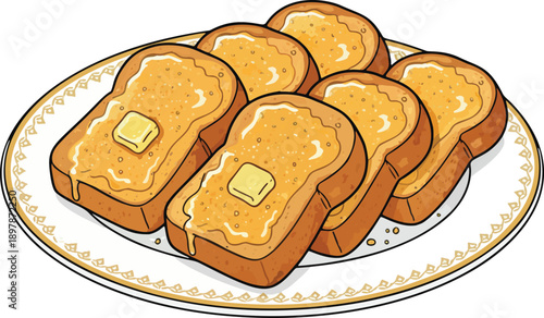 Crispy Butter and Sugar Toast