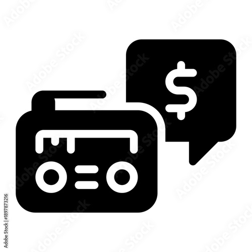 finance glyph icon