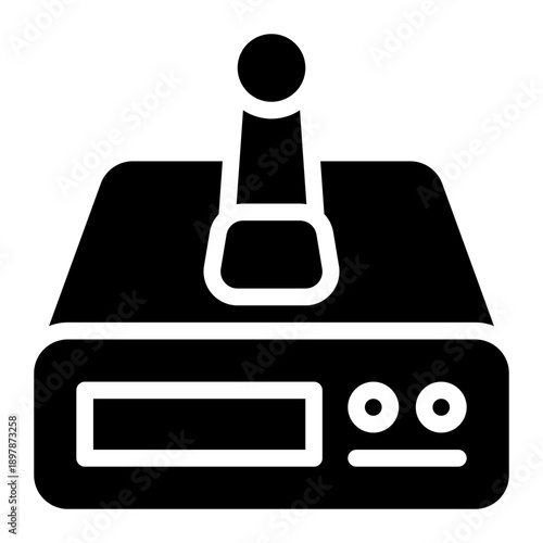 radio transmitter glyph icon