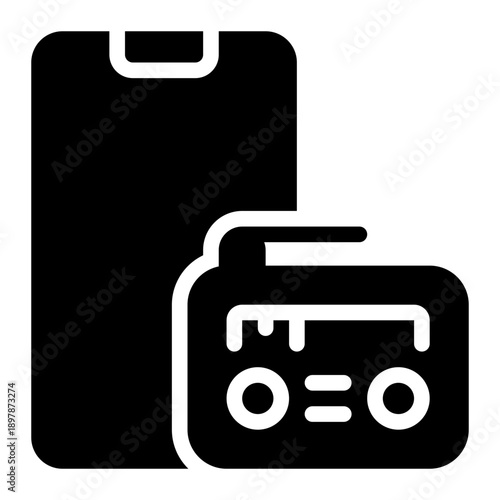 radio glyph icon