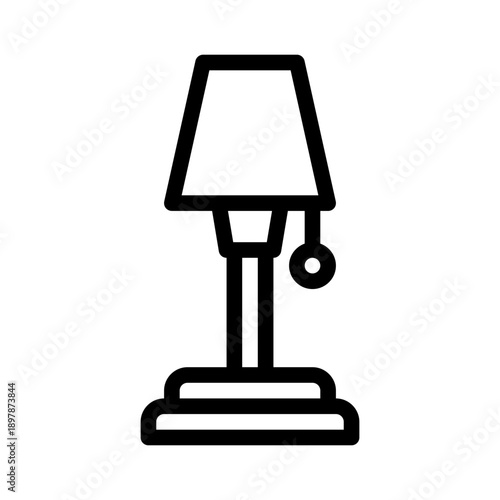 floor lamp line icon