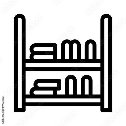 bookshelf line icon