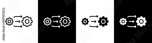 change white icon set design