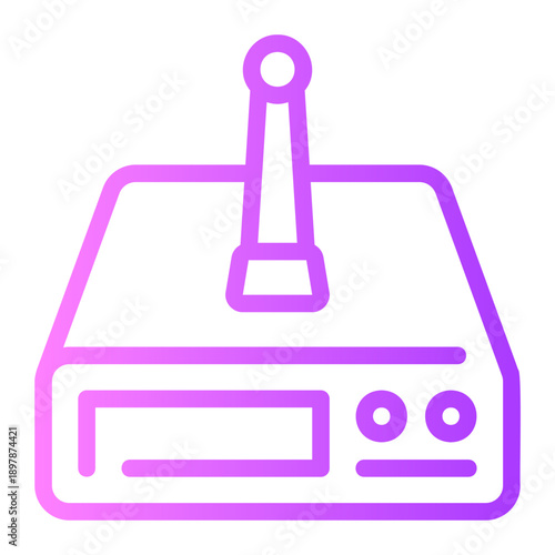 radio transmitter gradient icon