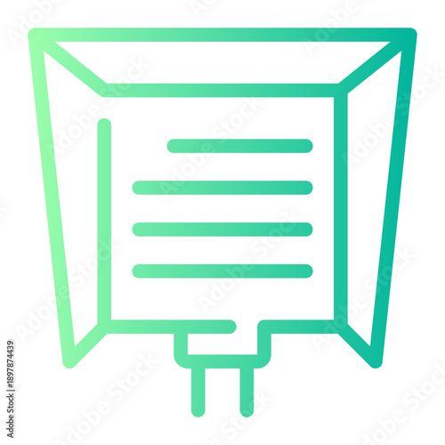 teleprompter gradient icon