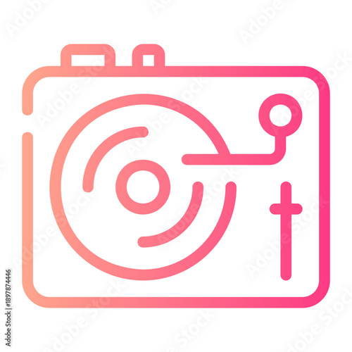 turntable gradient icon