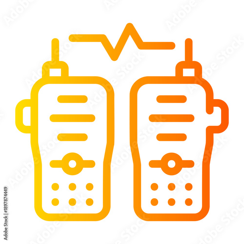 walkie talkie gradient icon
