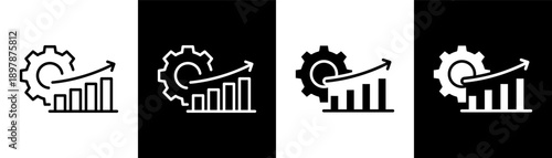 evolution white icon set design