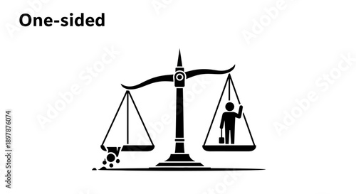 A symbolic illustration of imbalance and inequality using scales