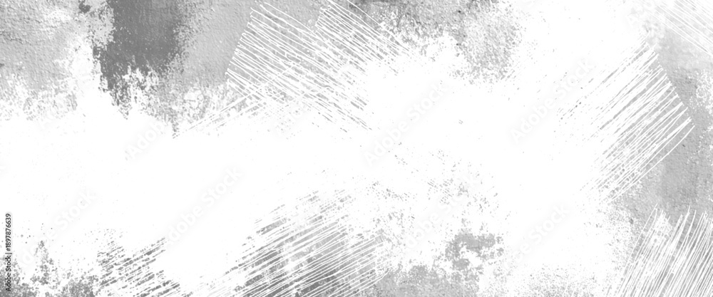 Fototapeta premium Vector distressed overlay texture grunge background of white wall