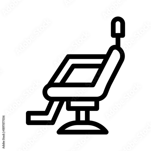 barber chair line icon