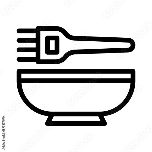 hair color line icon