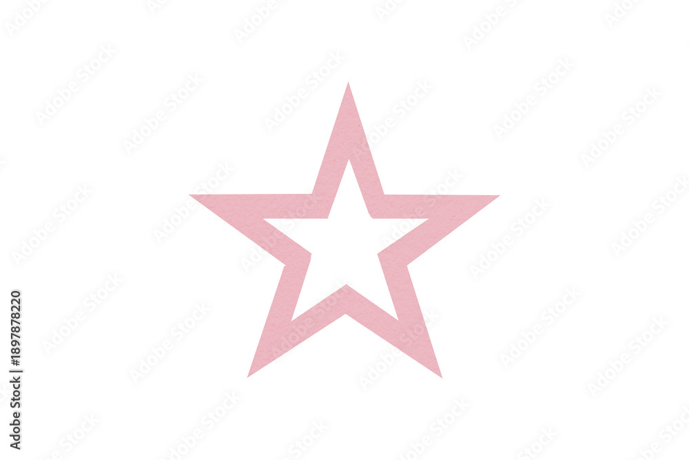 Obraz premium The pink star is located on a transparent background.