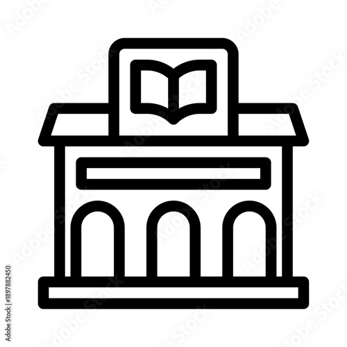 library line icon