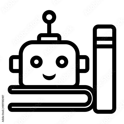 robot Line Icon