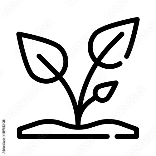 seedling line icon