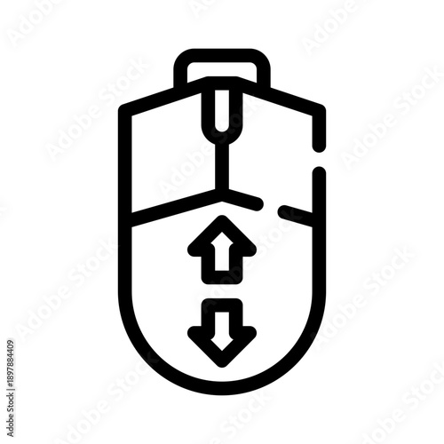 gaming mouse line icon