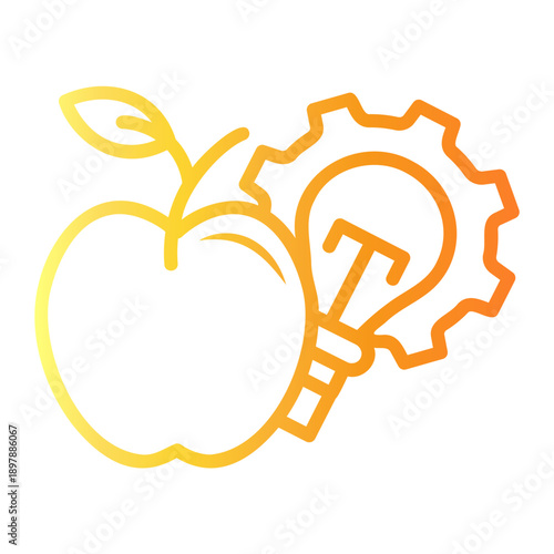 education Line Gradient Icon